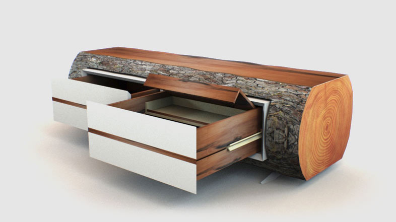 Sideboard executed as a thesis work using PYTHA