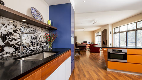 Hochwertigen Küche, die mit PYTHA geplant wurde