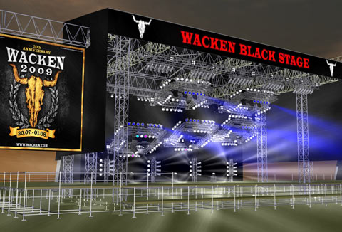The Wacken Black Stage - designed using PYTHA